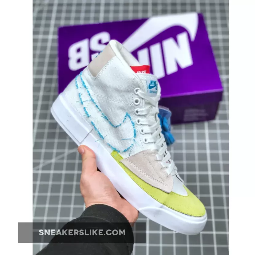 Nike SB Blazer Mid Edge Summit White/Orange Aqua CI3833-101 Outlet