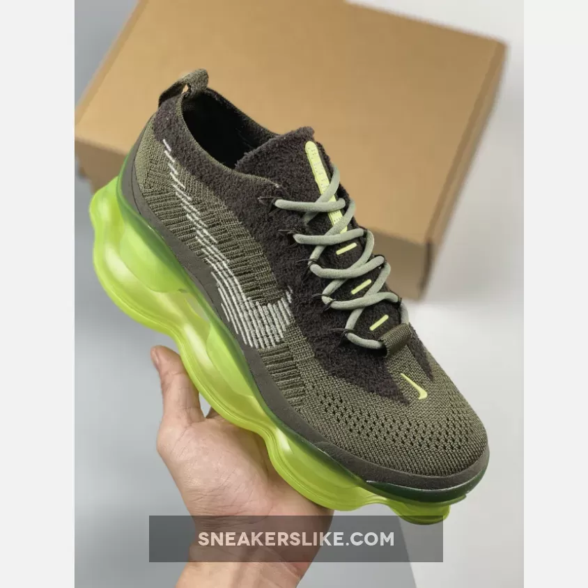 Nike Air Max Scorpion Jade Horizon/Barely Volt-Olive Aura DJ4701-300 / green and red sneakers