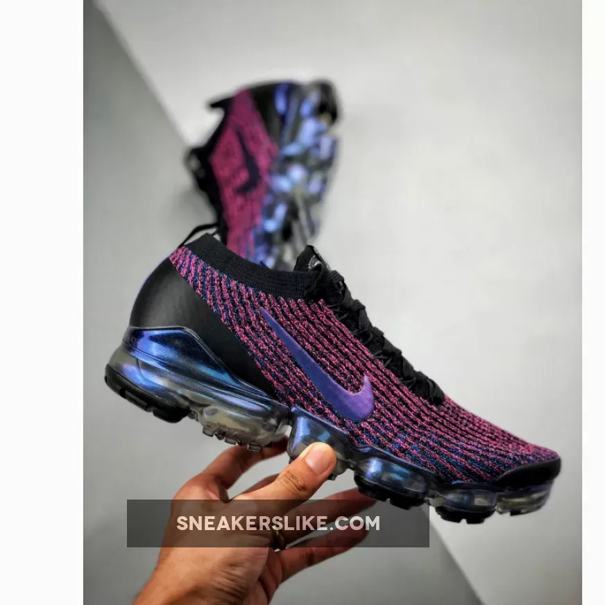 Nike Air VaporMax Flyknit 3 Black Purple AJ6900-007 Outlet