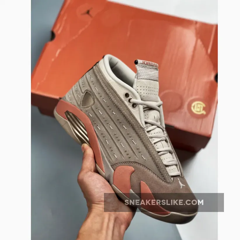Clot X Air Jordan 14 Retro Low 'Terracotta' Dc9857-200 AJ14 Sepia Stone Blush/Desert Sand / clot jordan 14