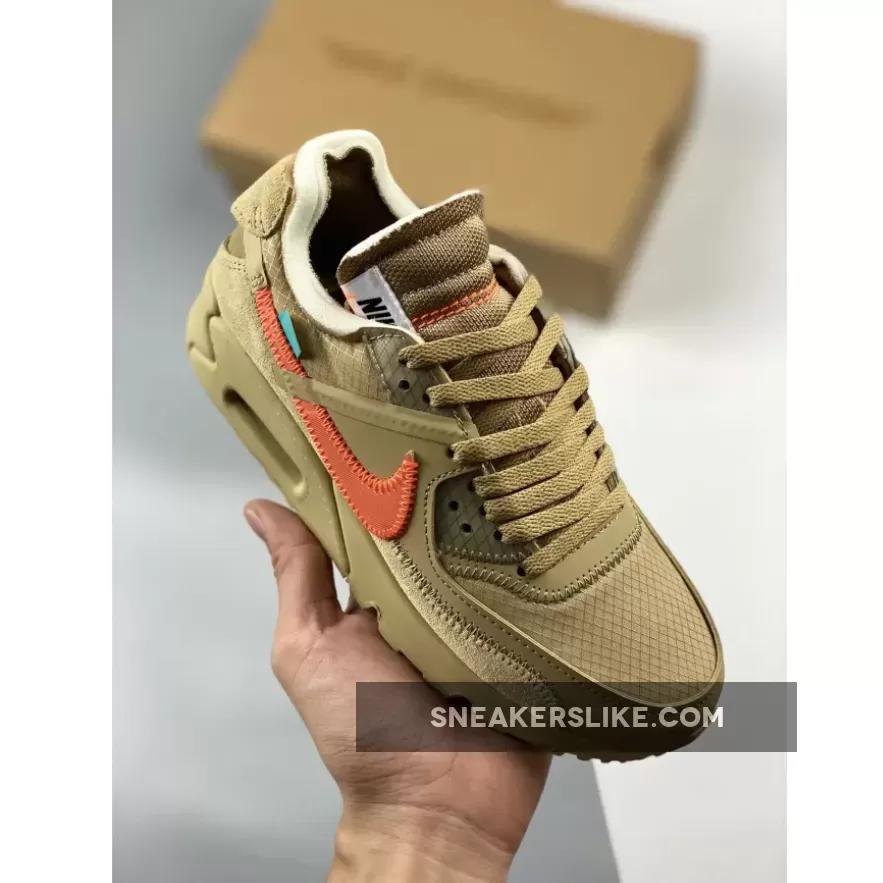 Ores Shoes Off-White x Nike Air Max 90 Desert Ore AA7293-200