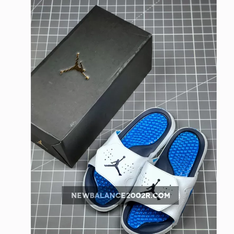 Air Jordan Hydro 5 White/Navy Blue-Royal Blue New Releases