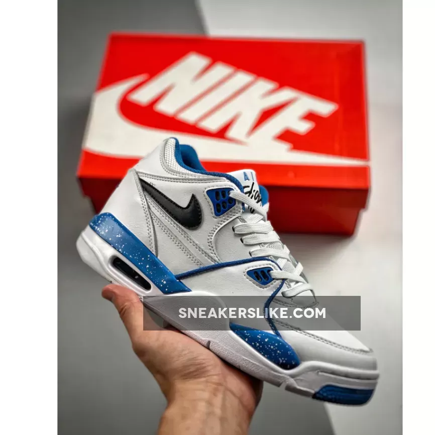 Nike Air Flight '89 White/Dark Obsidian-Brigade Blue Nike Air 89