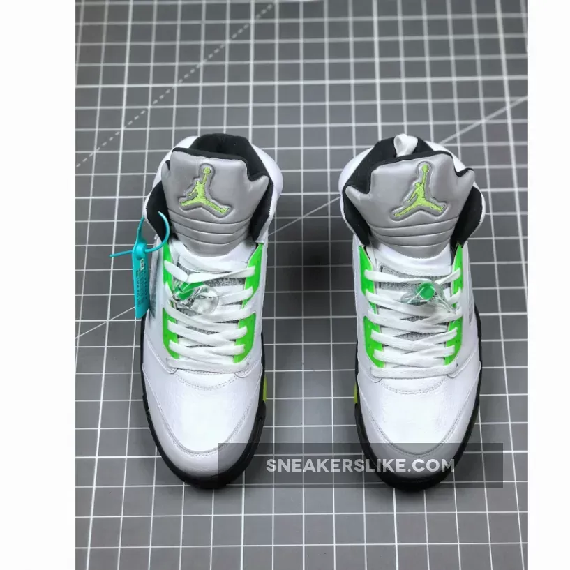Air Jordan 5 Retro 'Quai 54' White/Black-Radiant Green 467827-105 Online