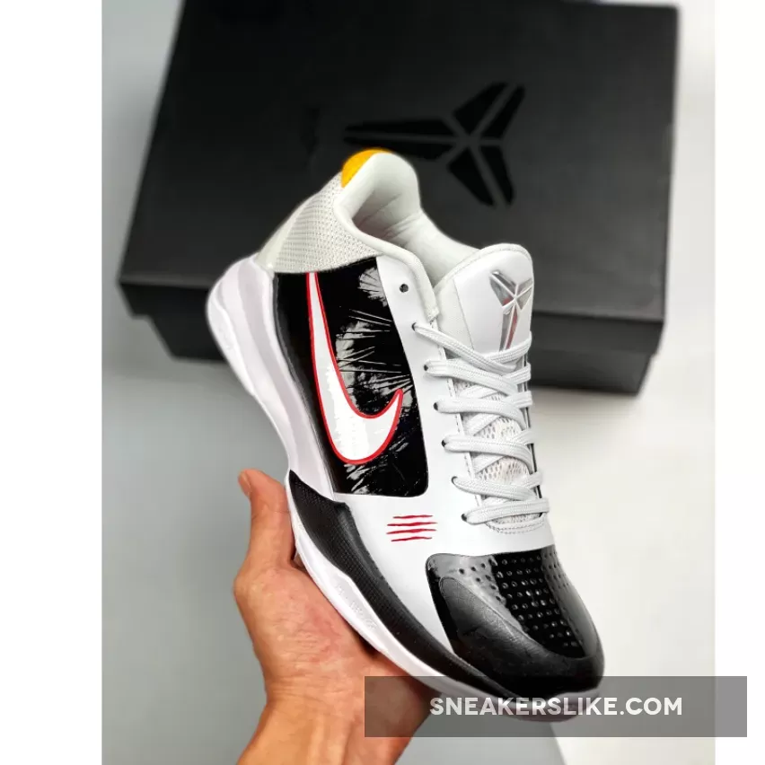 Nike Zoom Kobe 5 Protro 'Bruce Lee Alt' White/Black/Comet Red/White Brucelee Kobe