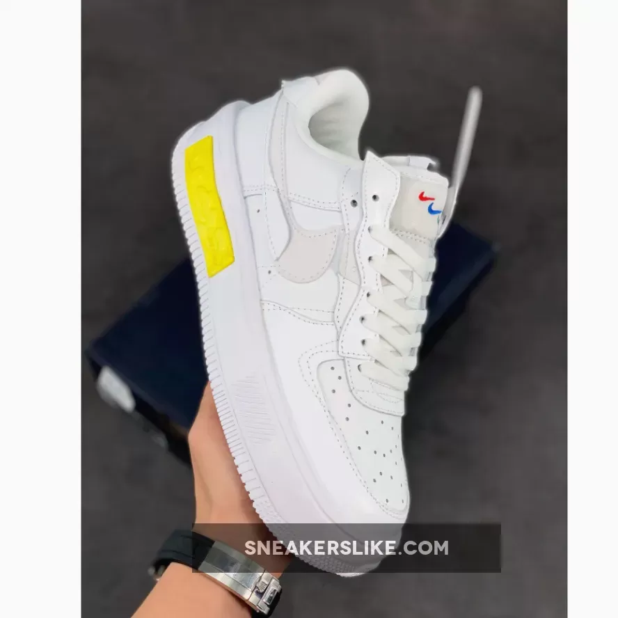 Nike Air Force 1 Fontanka White Photon Dust DA7024-101 / air force 1 fontanka white yellow