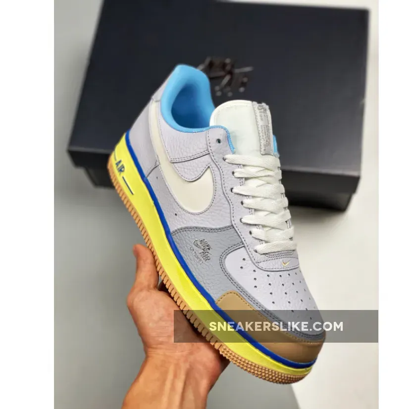 Nike Air Force 1 Premium 'Blue Pot Cookies' / pastel blue sneakers