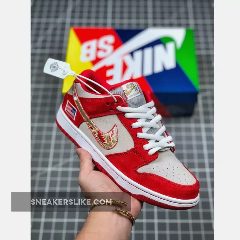 Anonymous X Unheardof X Nike SB Dunk Low 'Nasty Boys' Red Gold Unheardof Cincinnati