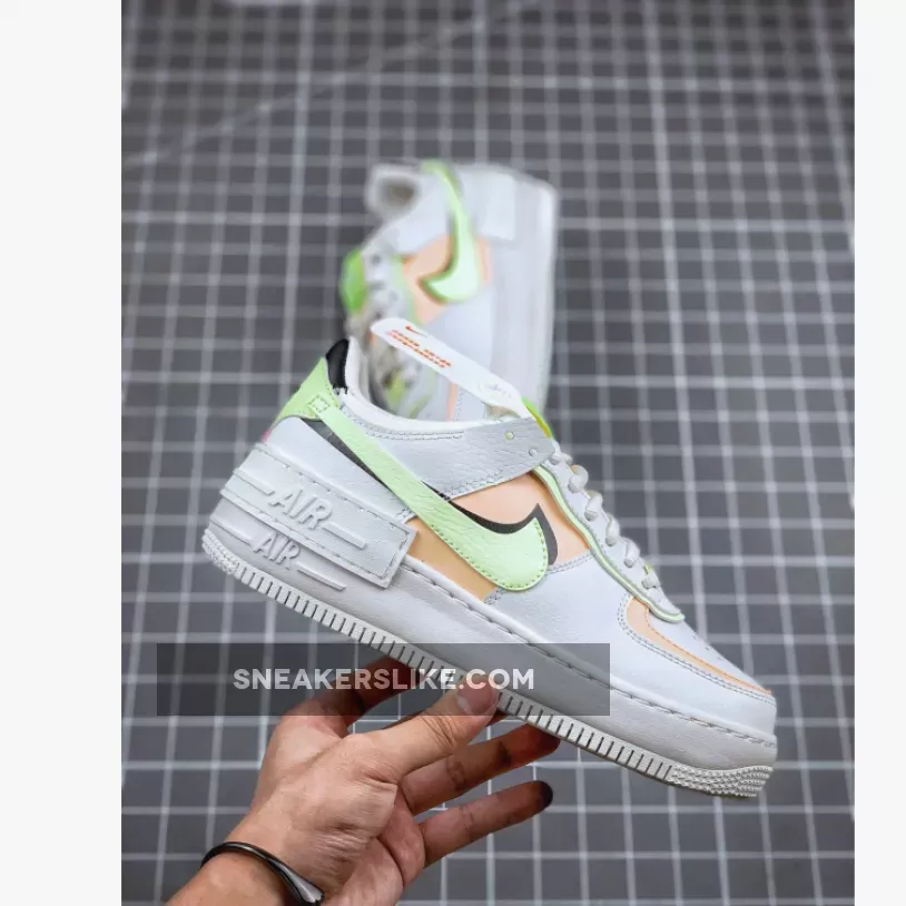 Nike Air Force 1 Shadow Summit White Crimson Tint CI0919-107 - air force 1 crimson tint volt