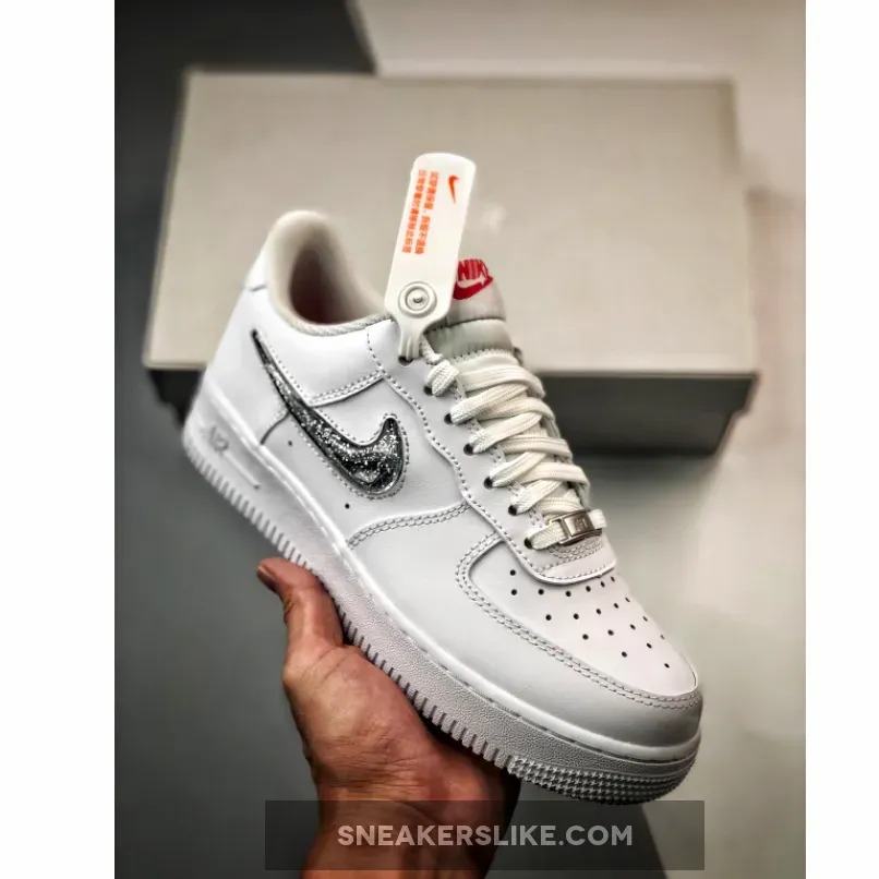 Nike Air Force 1 Low LV8 White Metallic Silver DC9651-100 Nike Air Force 1 Silver