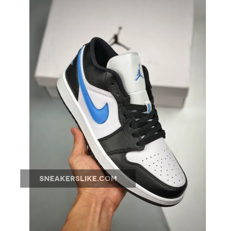 Women Air Jordan 1 Low University Blue Womens DC0774-041 #nike air jordan 1 blue and white