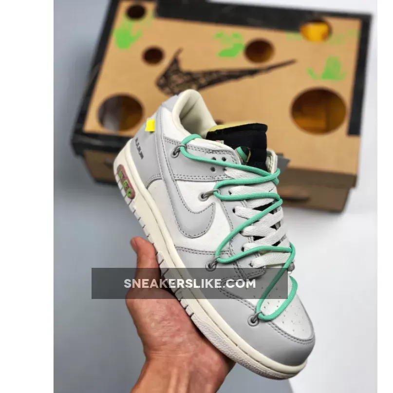 Off-White X Nike Dunk Low '04 Of 50' Sail Grey Black Online