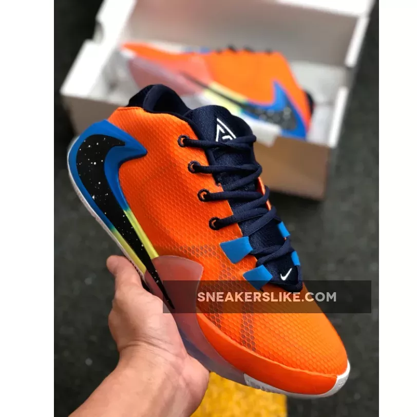 Nike Zoom Freak 1 'All Bros' Total Orange/Midnight Navy-White BQ5422-800 Brand New