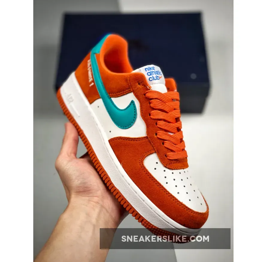 Nike Air Force 1 Low 'Athletic Club' Orange White / athletic air force 1