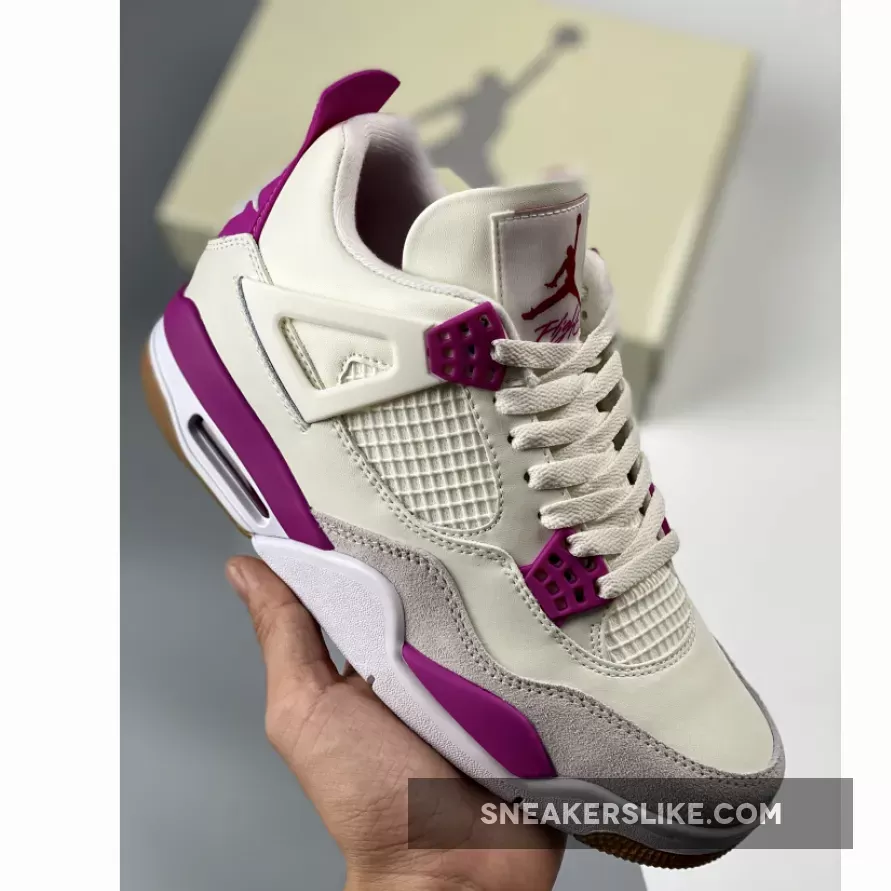 Nike SB X Air Jordan 4 Retro White Purple 2023 List! 1681733810 Online