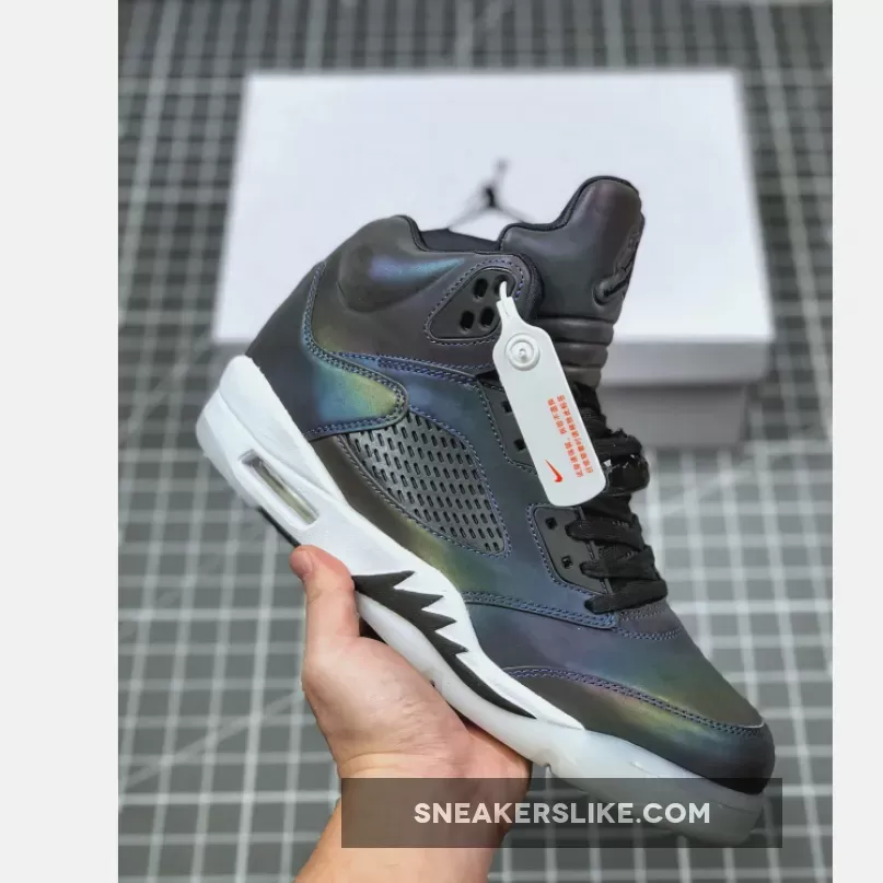 Jordan 5 Retro Oil Grey Reflective Uppers Jordan 5 Oil Grey
