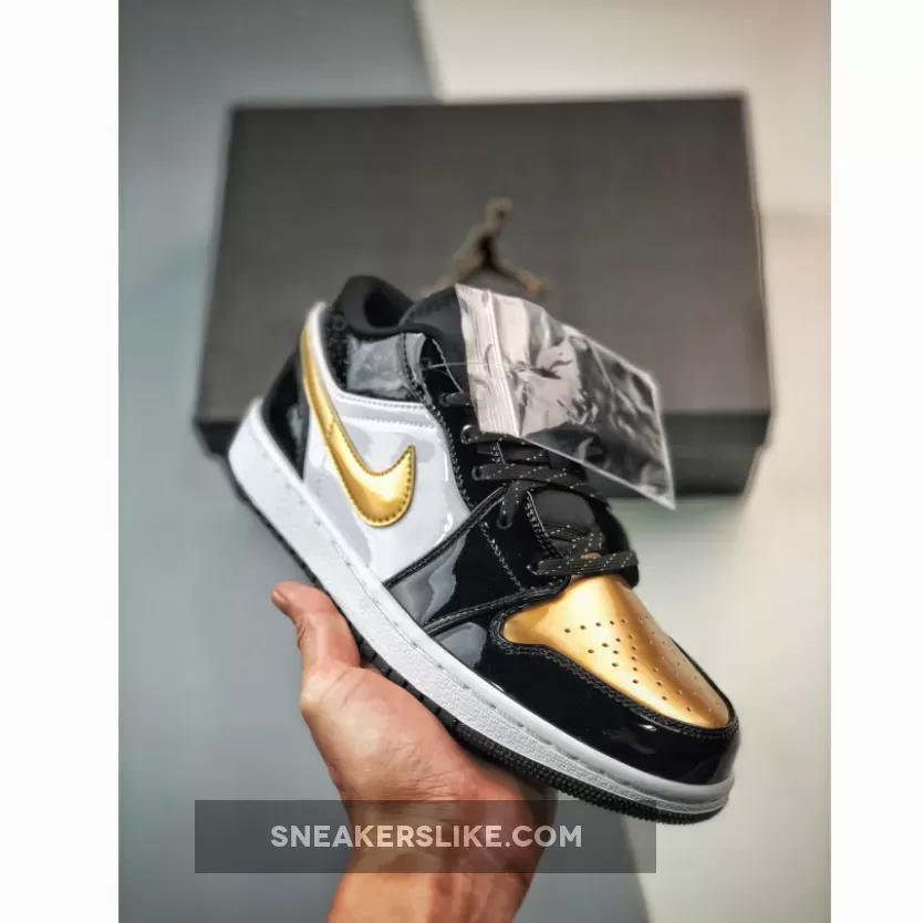 Air Jordan 1 Low GS Gold Toe DR6970-071 #jordan 1 gold tow