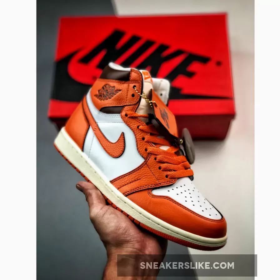 Air Jordan 1 High OG White/Starfish-Cacao Wow-Sail DO9369-101 jordan 1 starfish orange