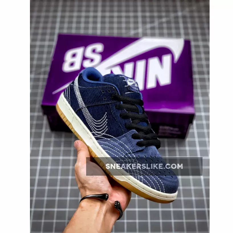 Nike SB Dunk Low Denim CV0316-400 Nike Sashiko
