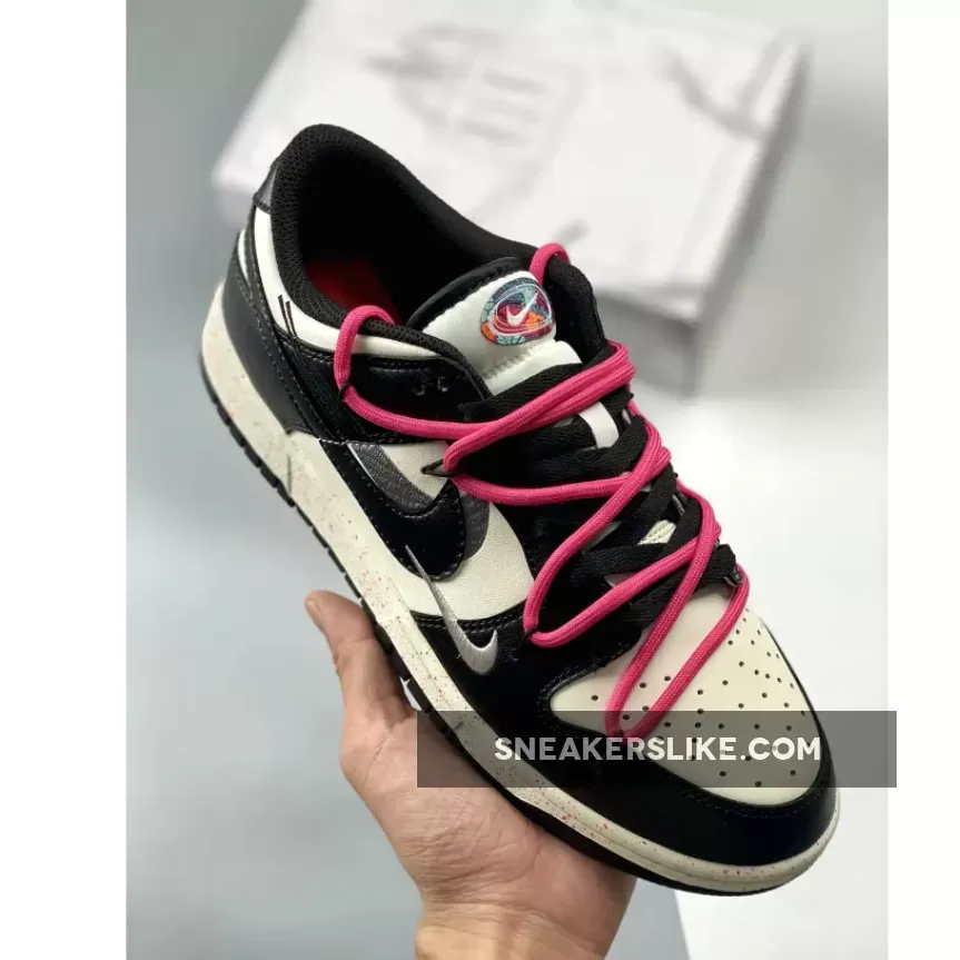 Restock Nike Dunk Low 'Multiple Swooshes' Black White SN-849486887