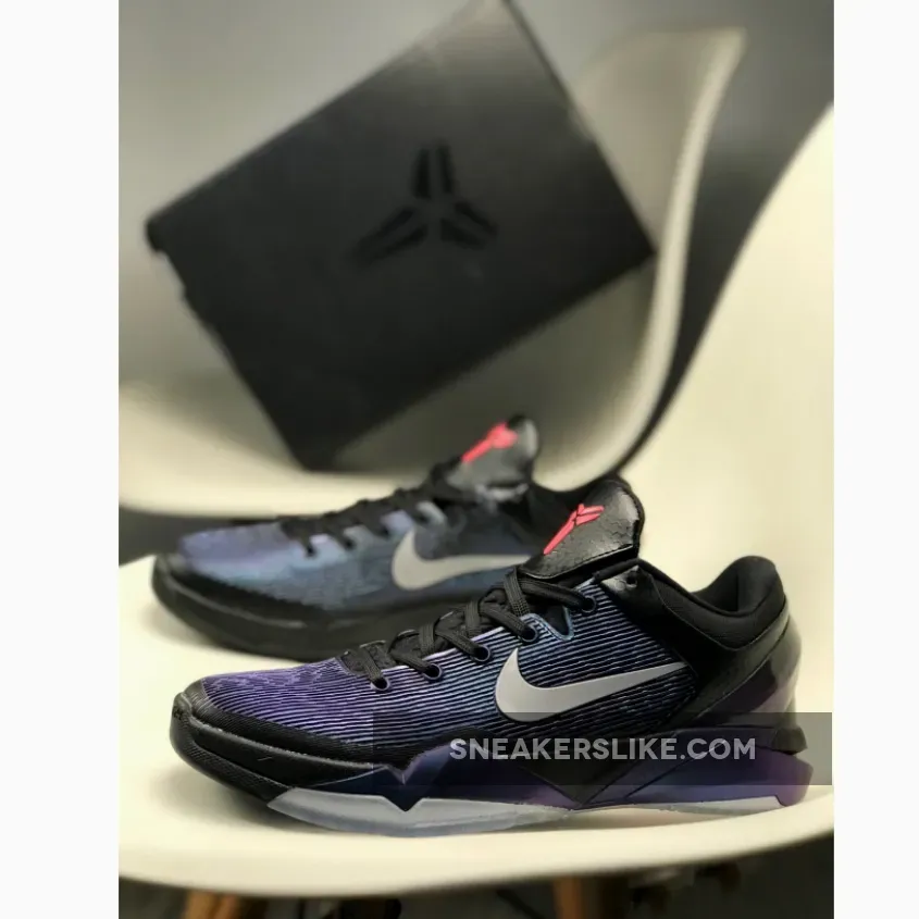 Nike Zoom Kobe 7 'Invisibility Cloak' Black/Court Purple-Turquoise Blue - kobe invisibility cloak