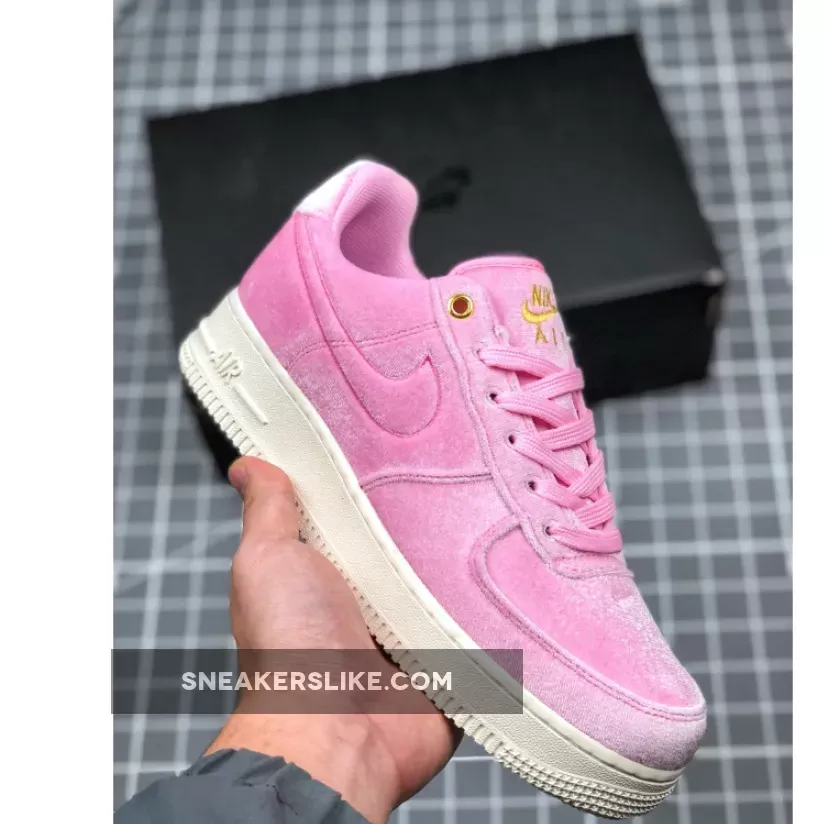 Nike Air Force 1 07 Premium 3 Pink AT4144-600 - metallic pink air force 1