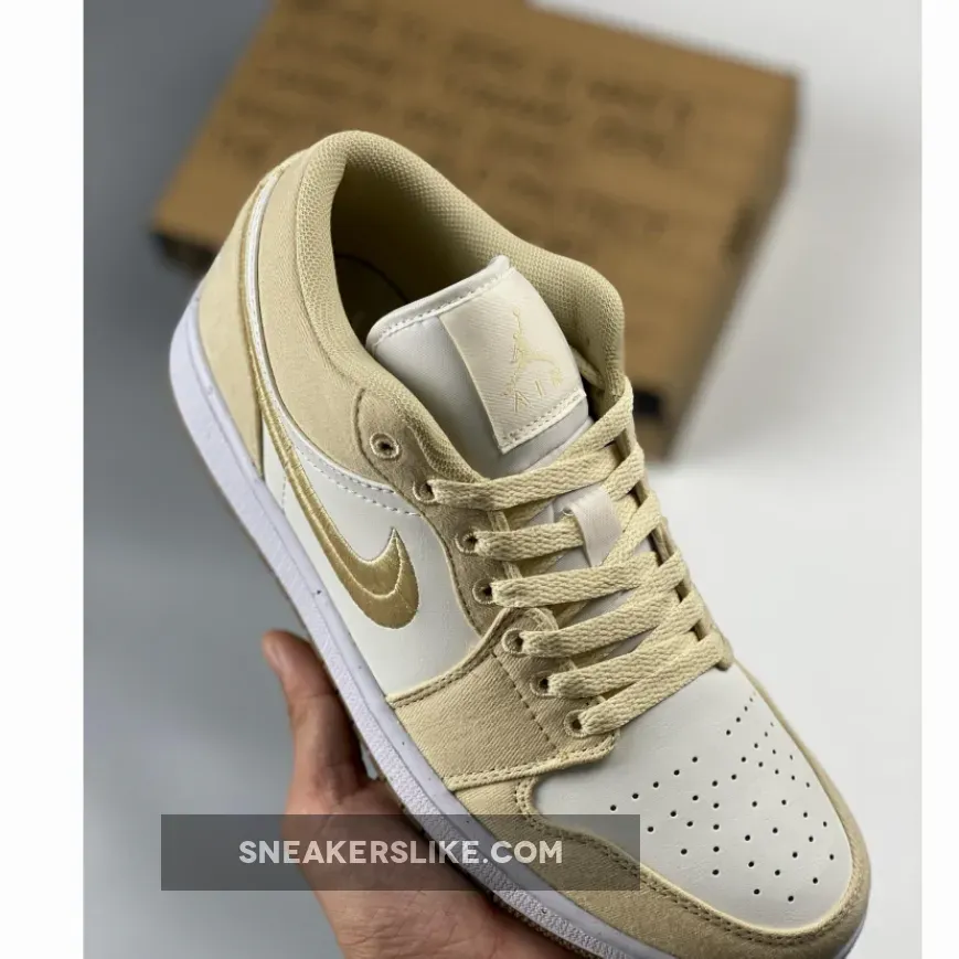 Air Jordan 1 Low SE 'Canvas' White/Tan FN3722-701 Online