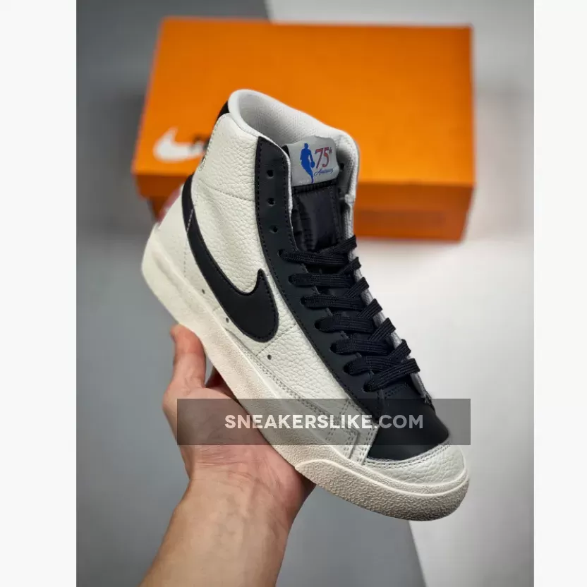 NBA x Nike Blazer Mid '77 EMB 'Trail Blazers' Black/Chile Red-Sail #nike blazer nba