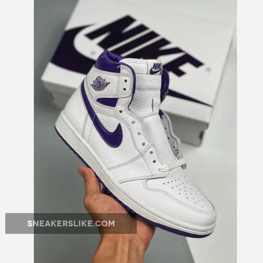 Air Jordan 1 High OG White/Court Purple Online
