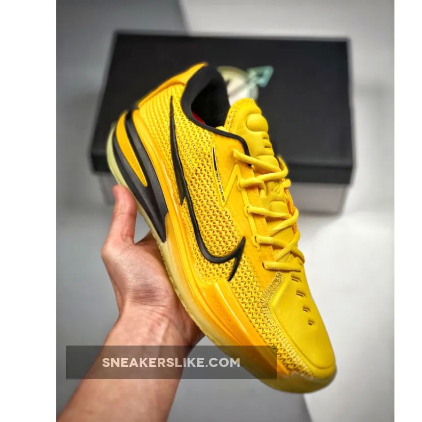 Custom Nike Air Zoom GT Cut ‘Mamba Mentality’ Yellow Black Brand New
