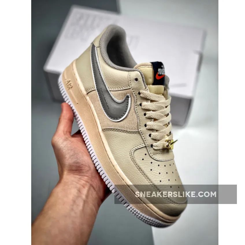 Custom Nike Air Force 1 Low Beige Grey 'nike air force one beige'