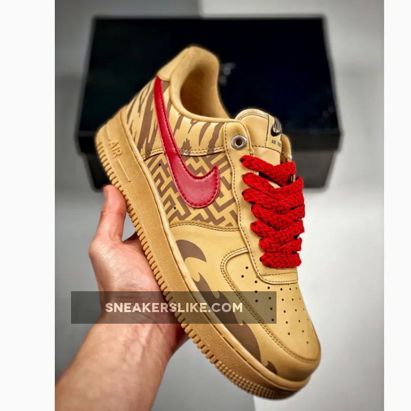 Custom Nike Air Force 1 Low 'Year of the Tiger' Wheat 'wheat air force 1 low'
