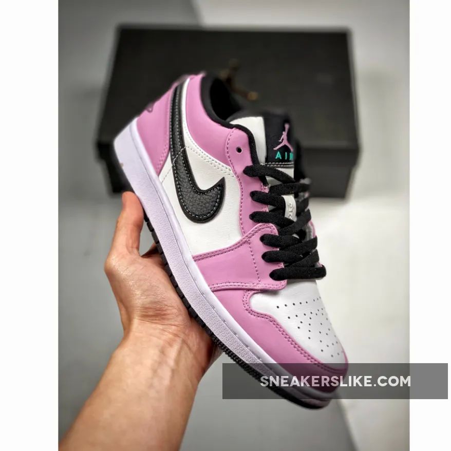 Air Jordan 1 Low Violet Shock/Black-Tropical Twist 'nike air force 1 low tropical twist'