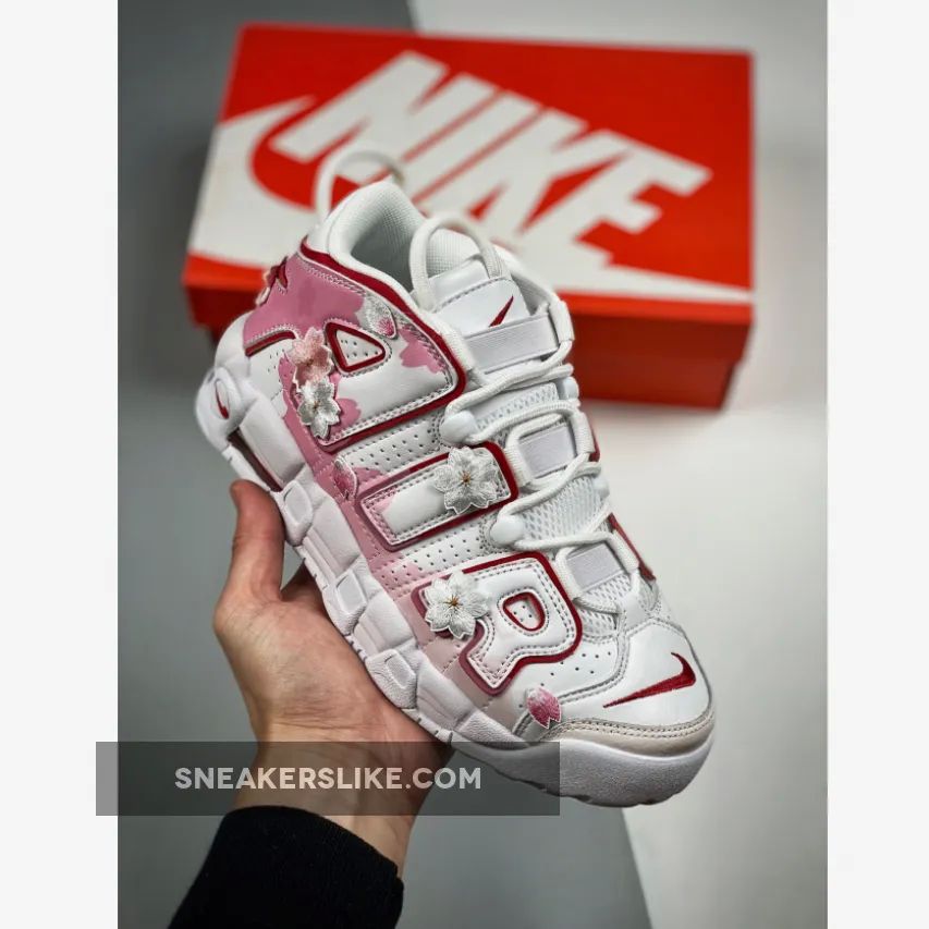 Nike Air More Uptempo GS White Pink Online