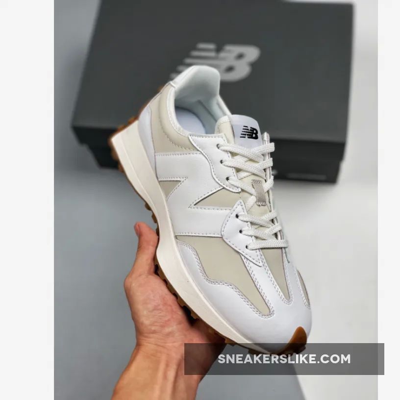 New Balance 327 White Leather 'new balance 327 grey/navy/white'