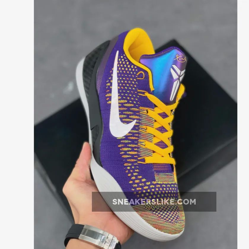 Nike Kobe 9 Elite Low Purple Yellow Black 'kobe 9 low court purple'