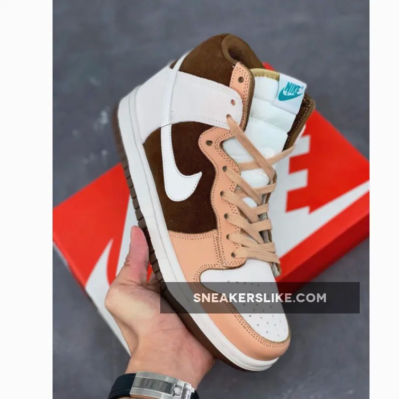 Nike Dunk High Sail/Khaki-Light Chocolate Online
