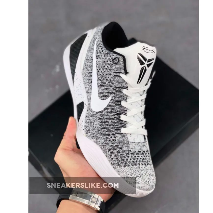 Nike Kobe 9 Elite Low 'Beethoven' White/Black-Wolf Grey New Releases