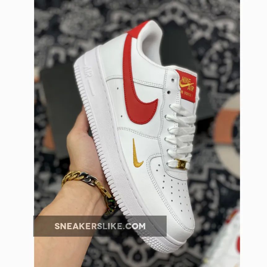 Nike Air Force 1 ’07 Essential White/Gym Red 'nike air force 1 essential'