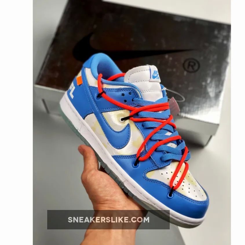 Futura x Off-White x Nike SB Dunk Low ‘UNC’ 'off white x futura x dunk low sb unc'