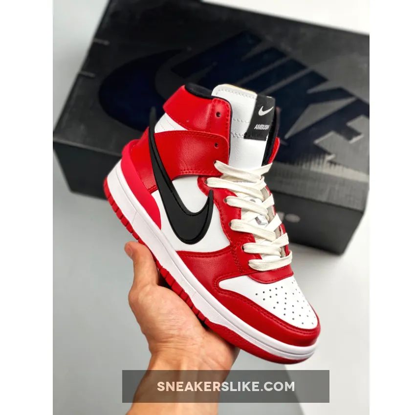 Ambush X Nike Dunk High 'Chicago' Red White New Releases