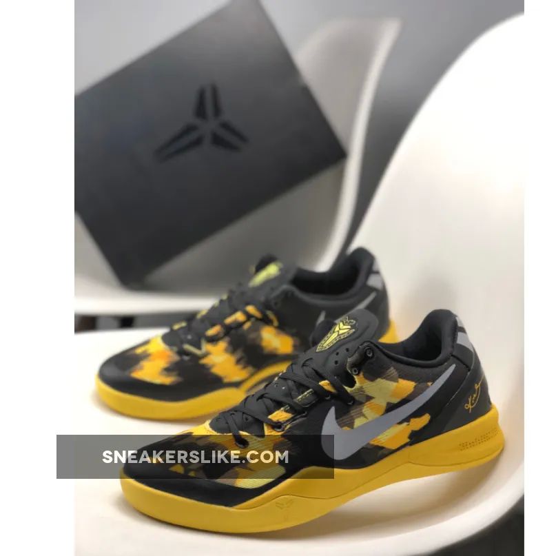 Nike Kobe 8 Black/Yellow 'kobe 8 black and yellow'