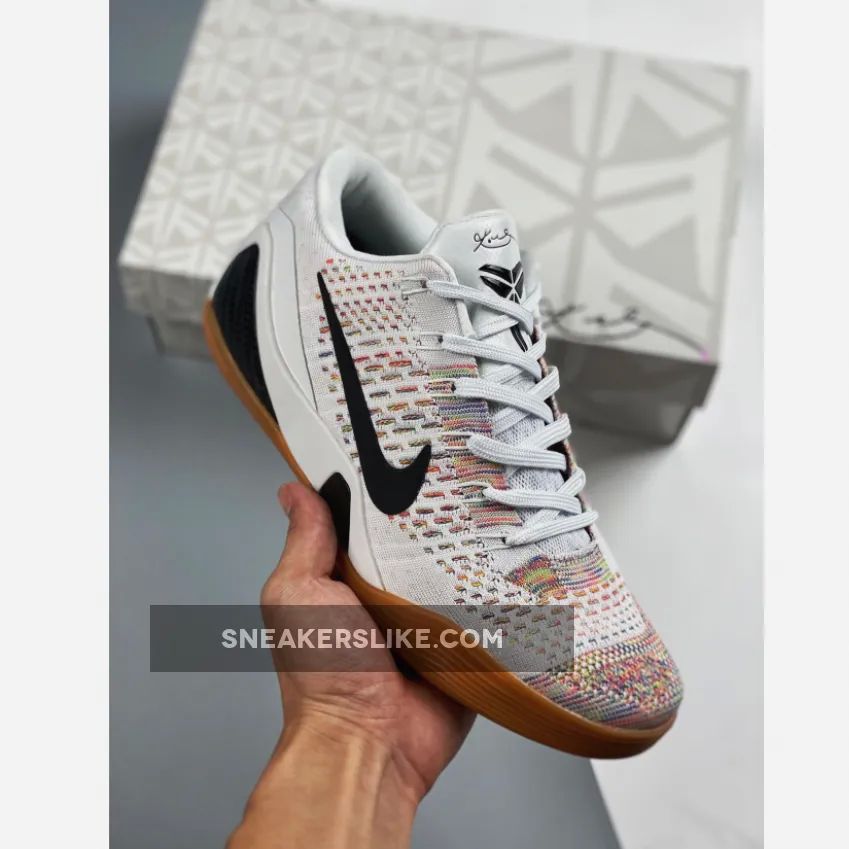 Nike Zoom Kobe 9 Premium White/Black-Gum Medium Brown Restock