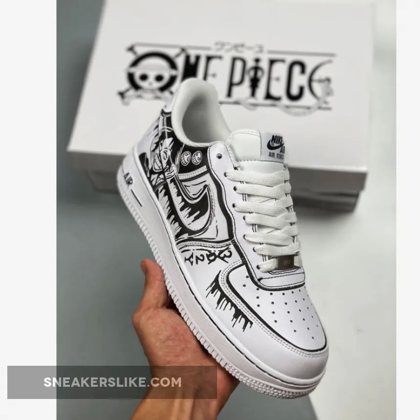 Custom Nike Air Force 1 ‘One Piece’ White/Black Online