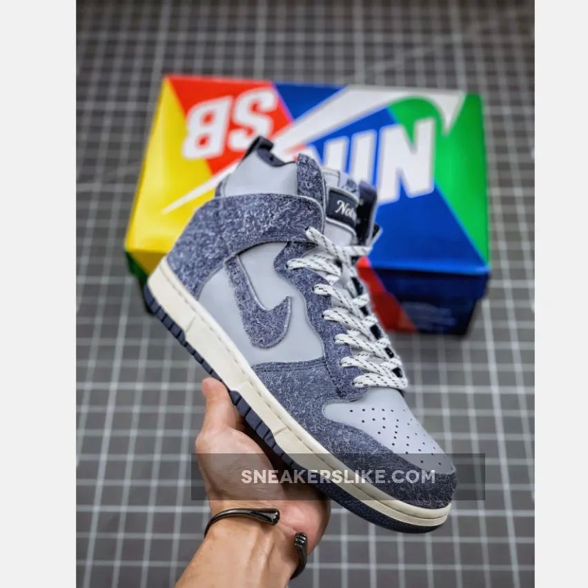 Notre X Nike Dunk High Pearl White/Blue Void-Grand Purple New Releases