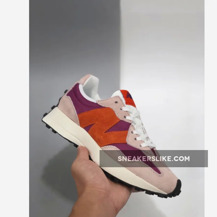 size? x New Balance 327 Purple/Lilac-Black-Orange 'purple and orange new balance'