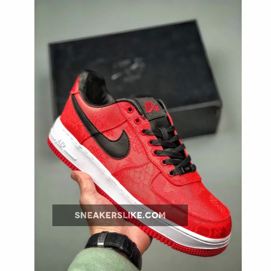 CLOT X Nike 1World Air Force 1 Supreme Red Black Online