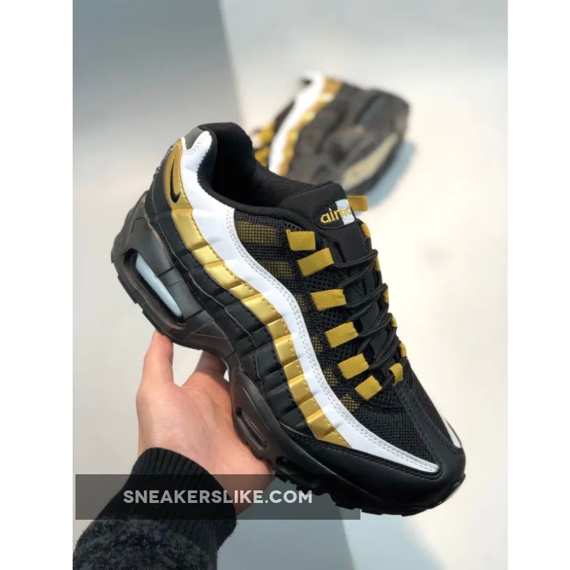 Nike Air Max 95 Black Metallic Gold 'air max 95 black and gold'