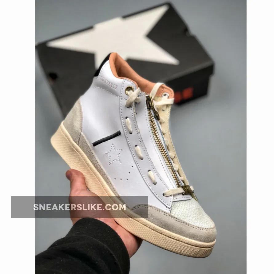 Ibn Jasper X Converse Pro Leather White Grey Online