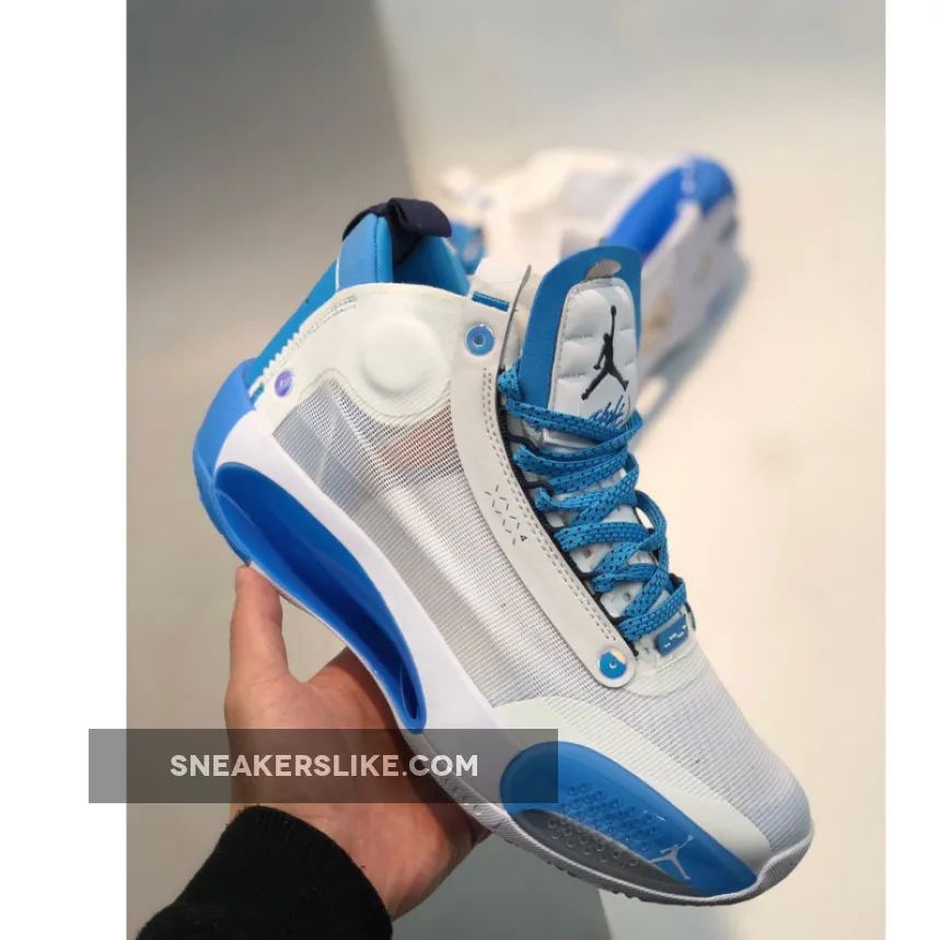 Air Jordan 34 White Blue 'jordan aj 34 white'